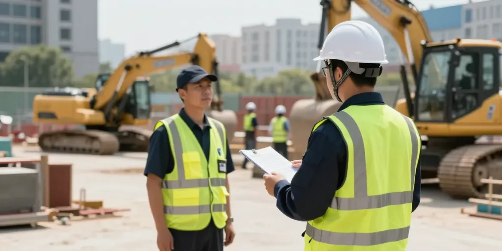 Construction Site Security by a trusted provider, ensuring safety at a local site.