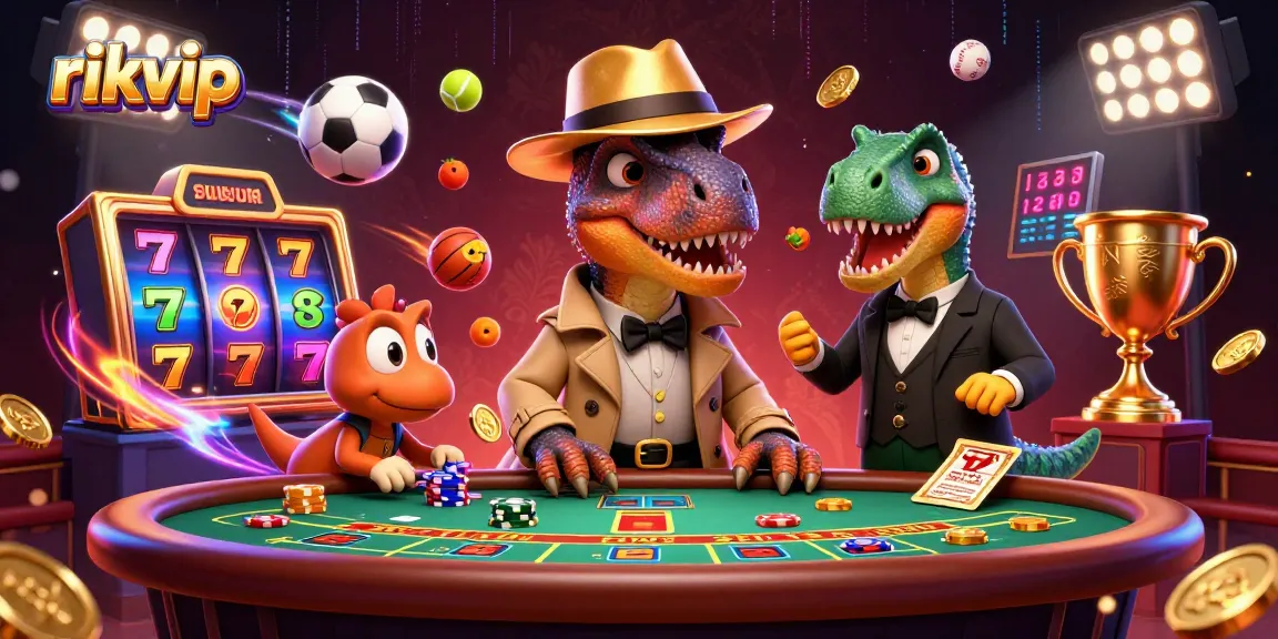 Experience thrilling wins at rikvip with a clever velociraptor card counter and a stegosaurus pit boss.